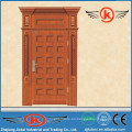 JK-AF9008 JieKa Puerta blindada de madera de la entrada / a prueba de balas puerta de seguridad fuerte / puerta acabada de acero de la armadura de madera